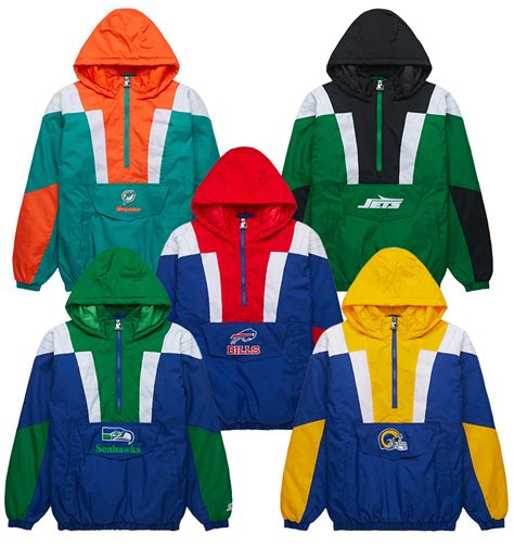 vintage nfl pullover|starter nfl pullover jackets.